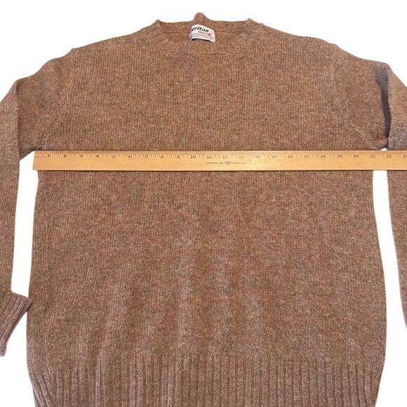 Puritan Brown Wool Pullover Long Sleeves Vintage Sweater Size Large - Picture 9 of 10